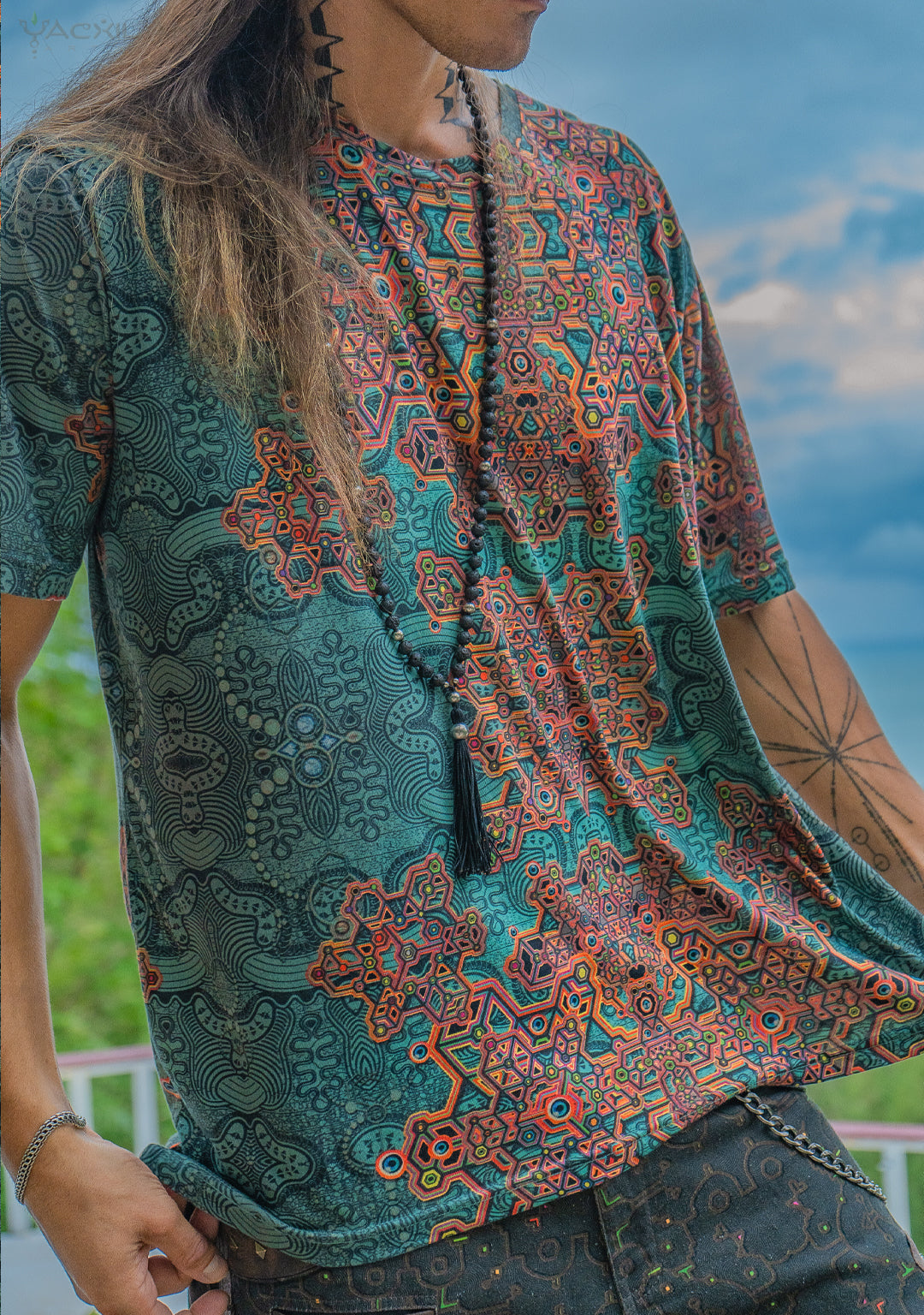 T-Shirt Men / Cotton Supima AOP - ATLANTIS